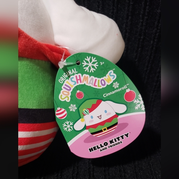 Sanrio Hello Kitty Cinnamoroll 7" Plush Squishmallows Christmas Elf NWT - Picture 2 of 9